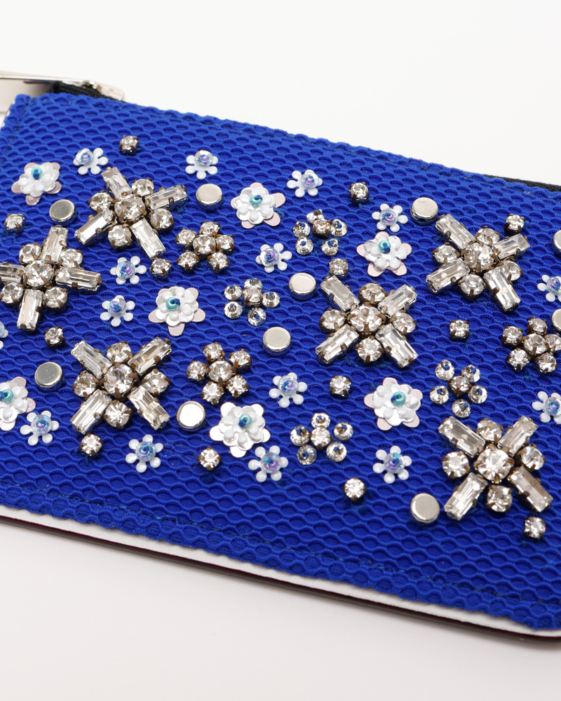 Christian Dior Leather and Beads Coin Purse