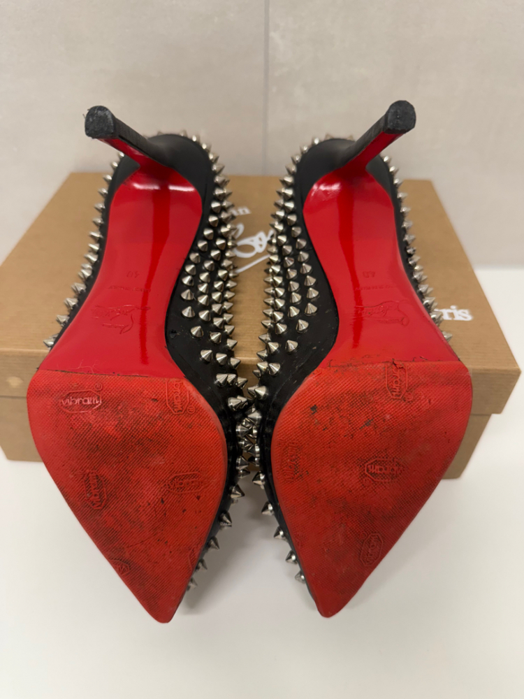 Christian Louboutin Pigalle Plato Spikes 120 Nappa Black/Silver