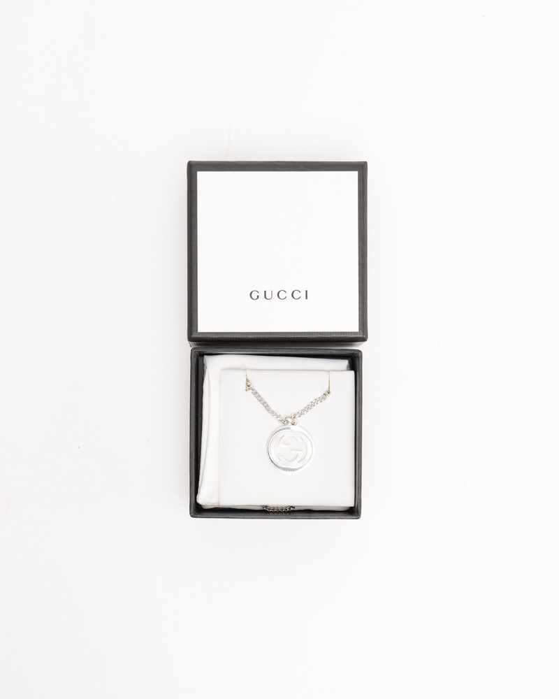 Gucci Interlocking G Silver Necklace