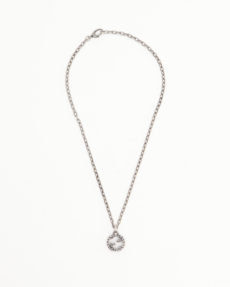 Gucci Interlocking G Silver Necklace