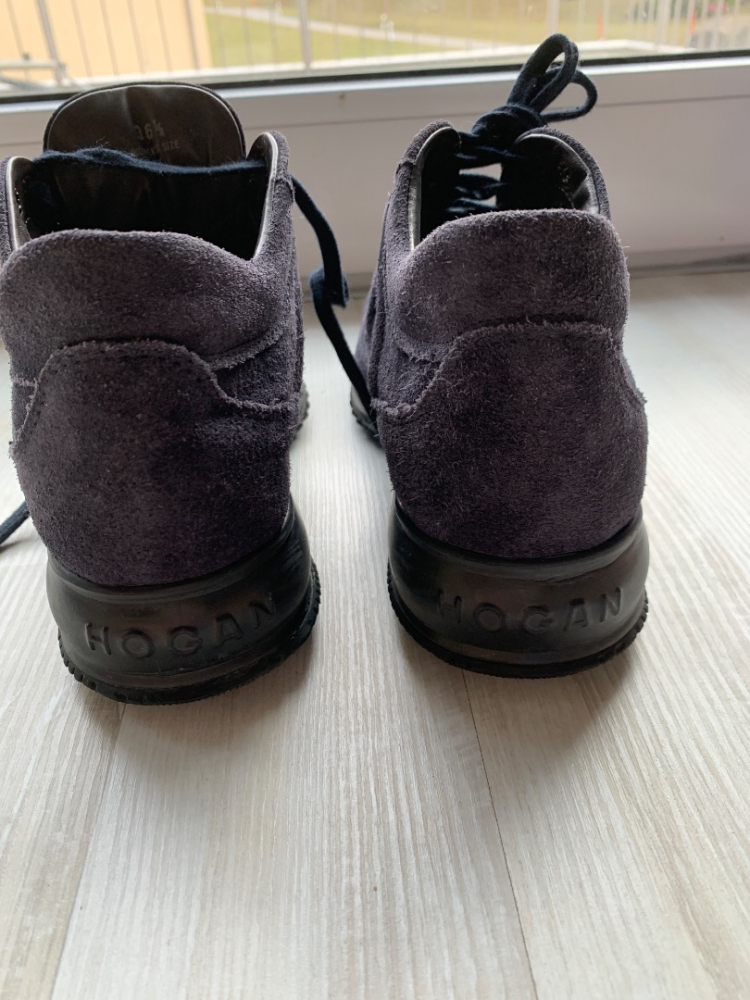Hogan Dunkle Blaue Hogan Leder Schuhe