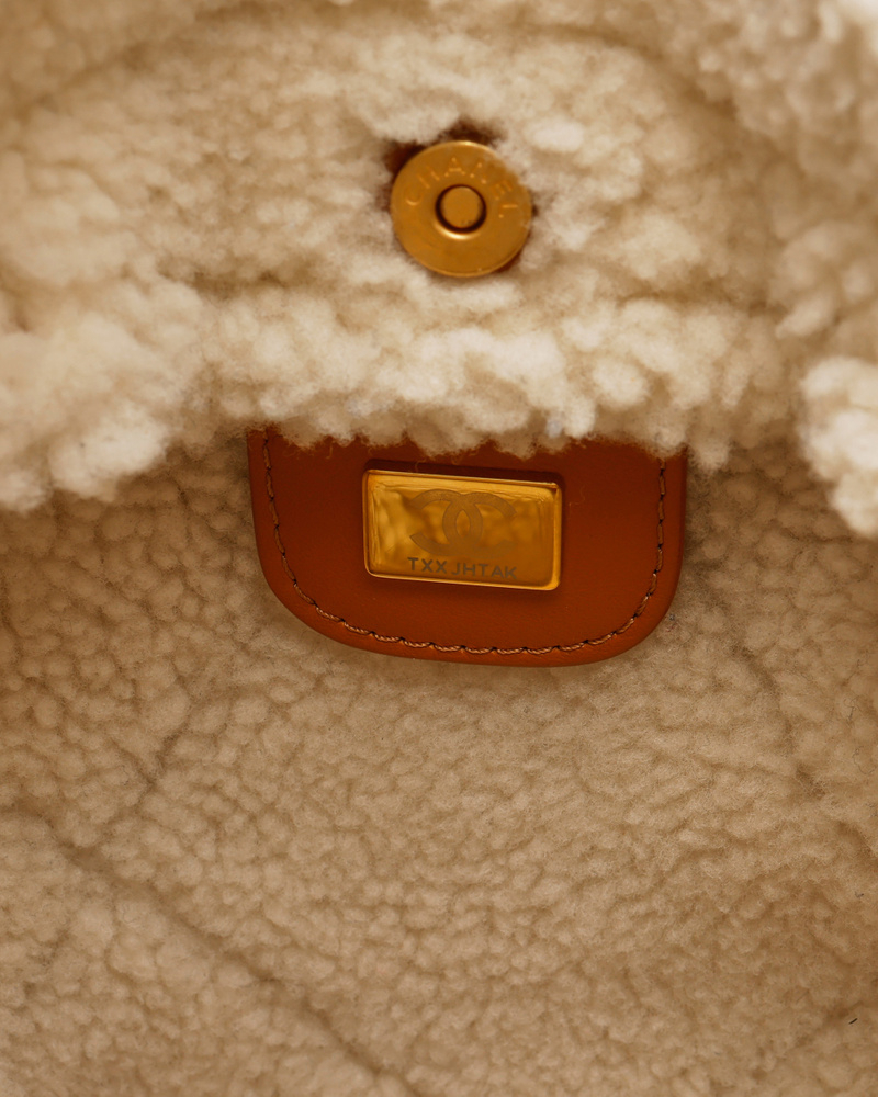 Chanel Small Shearling 22 Hobo Bag