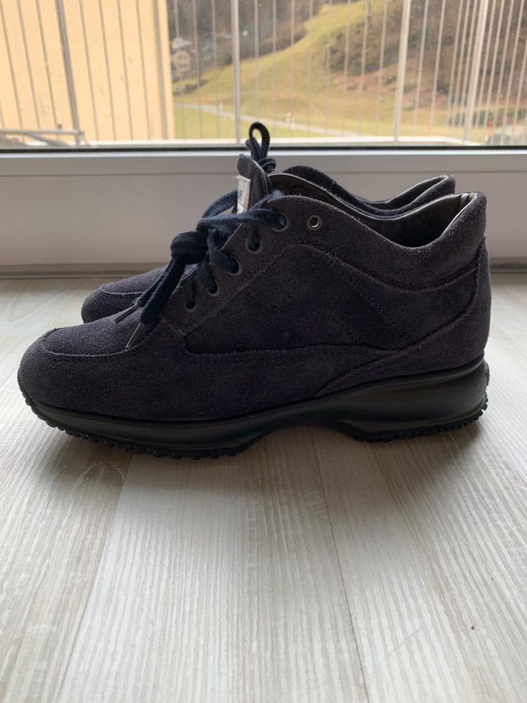 Hogan Dunkle Blaue Hogan Leder Schuhe