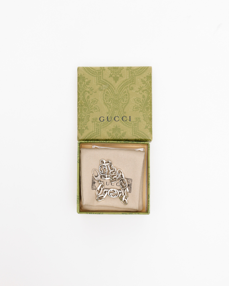 Gucci Interlocking G Silver Bracelet