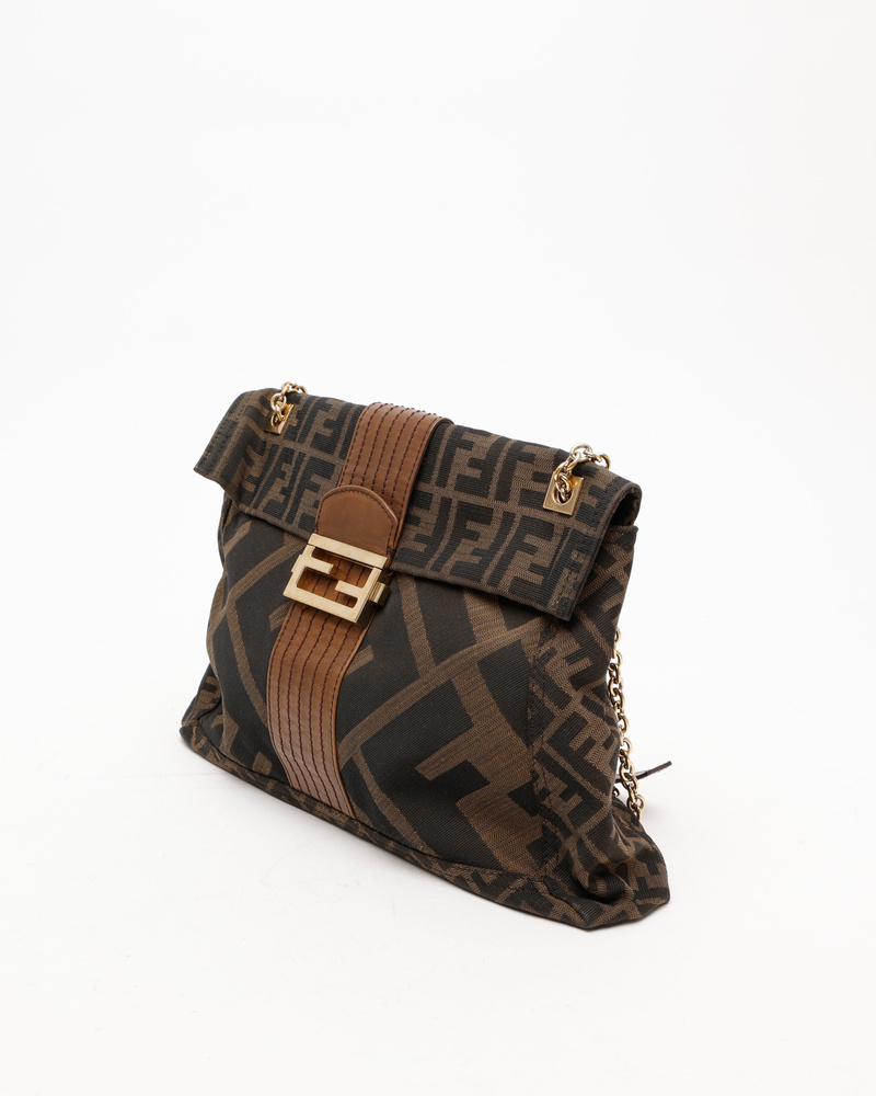 Fendi Tobacco Zucca Chain Bag