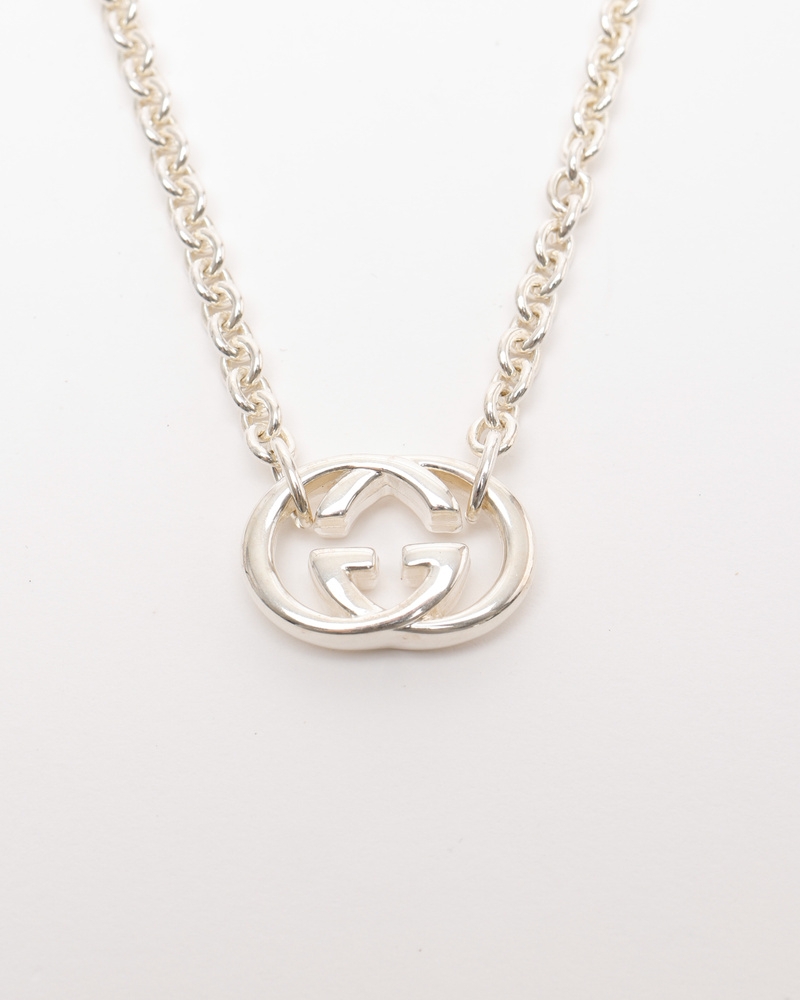 Gucci Interlocking G Silver Necklace