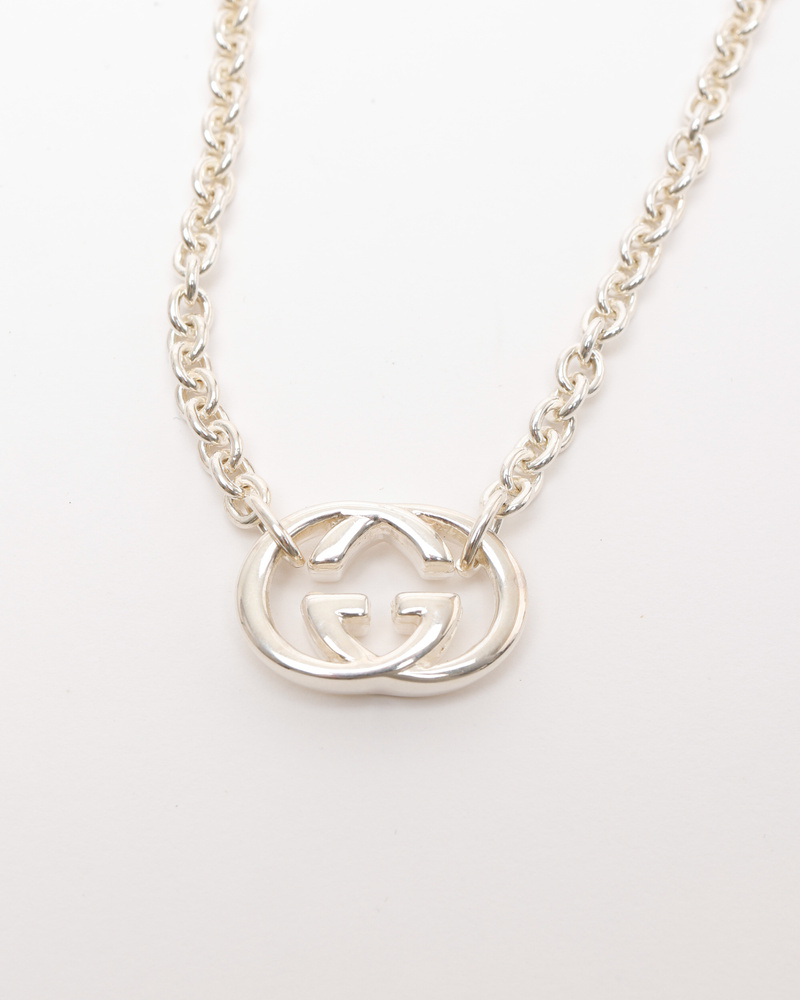 Gucci Interlocking G Silver Necklace