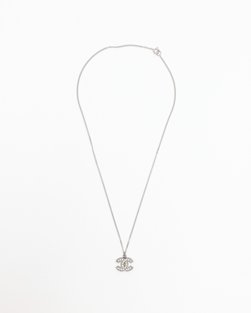 Chanel Coco Mark Rhinestone Necklace
