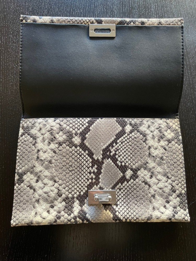 Tory Burch Pochette en cuir effet python