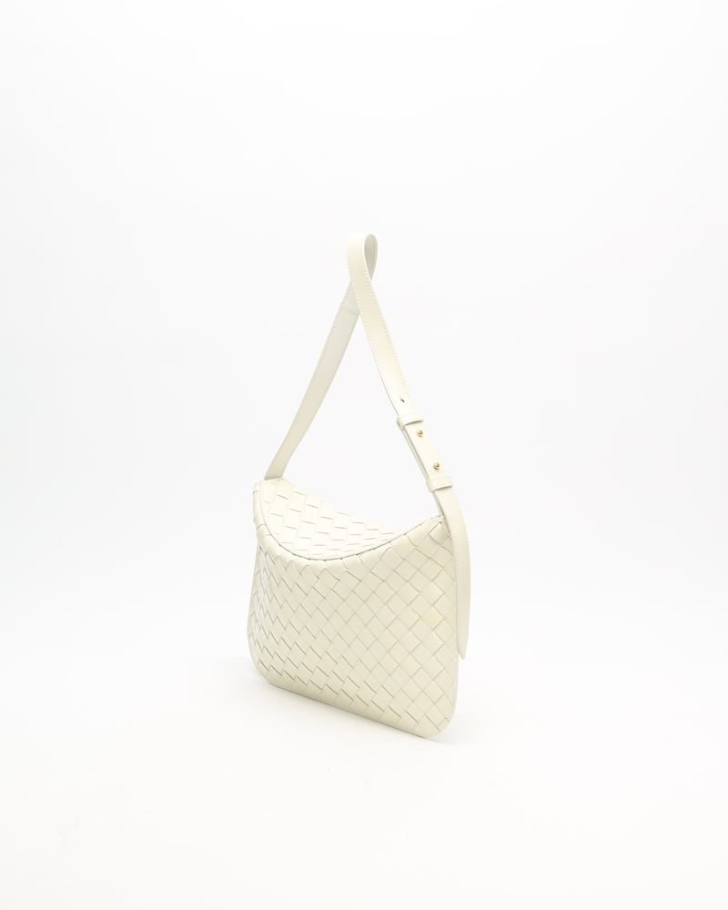 Bottega Veneta Patent Intrecciato Shoulder Bag