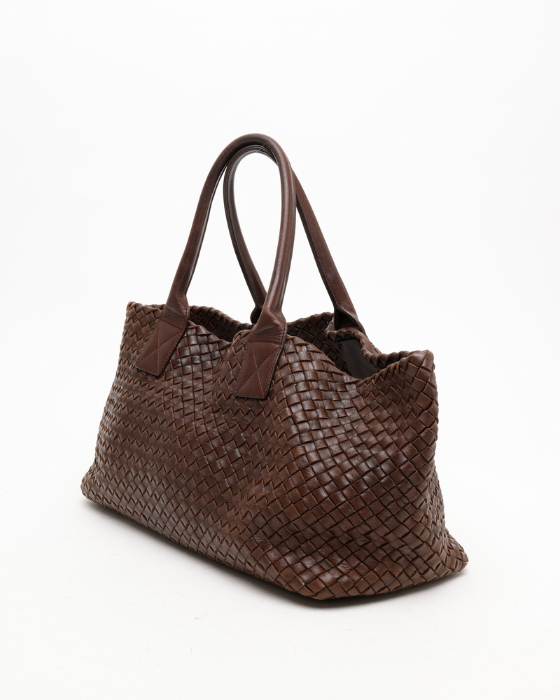 Bottega Veneta Intreccio Medium Cabat Tote Bag
