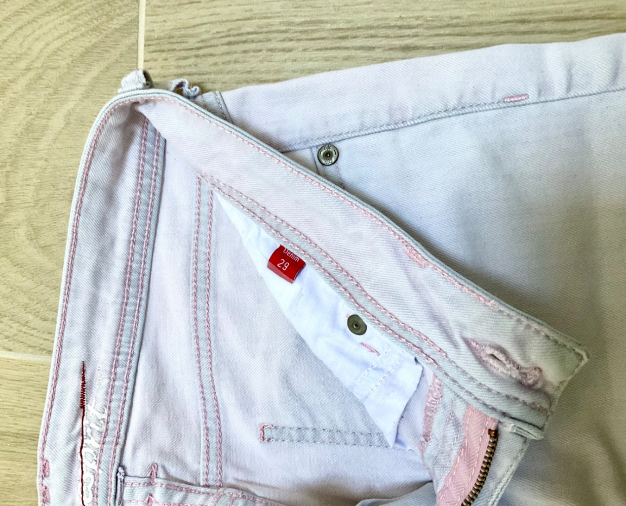 Esprit Denim Shorts delavé rosa- malvenfarben