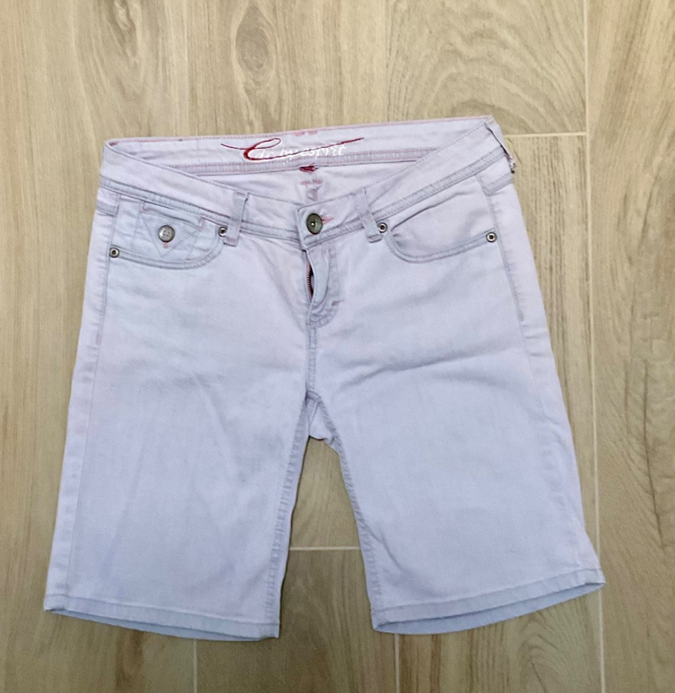 Esprit Denim Shorts delavé rosa- malvenfarben