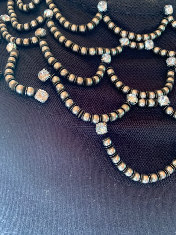 Juicy Couture Pechschwarz Jewell Veredelter Tank