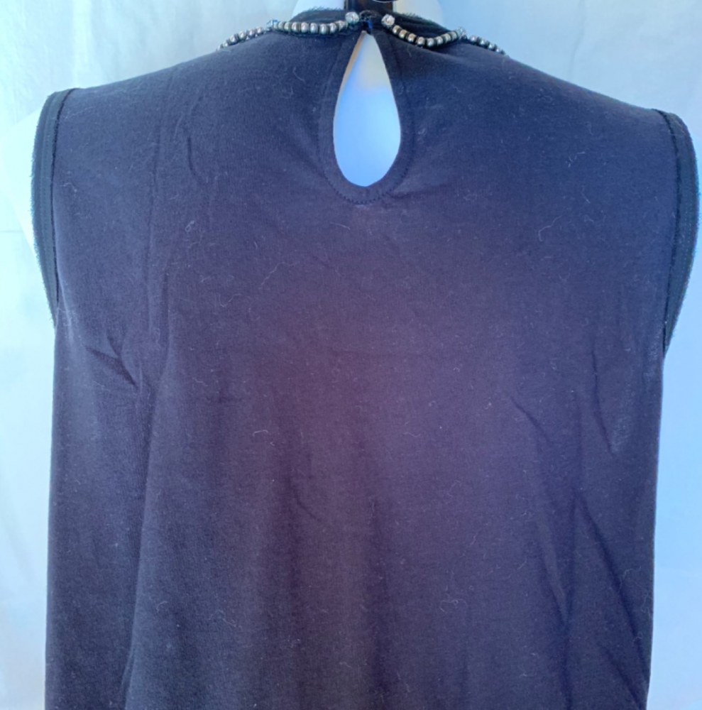 Juicy Couture Pechschwarz Jewell Veredelter Tank