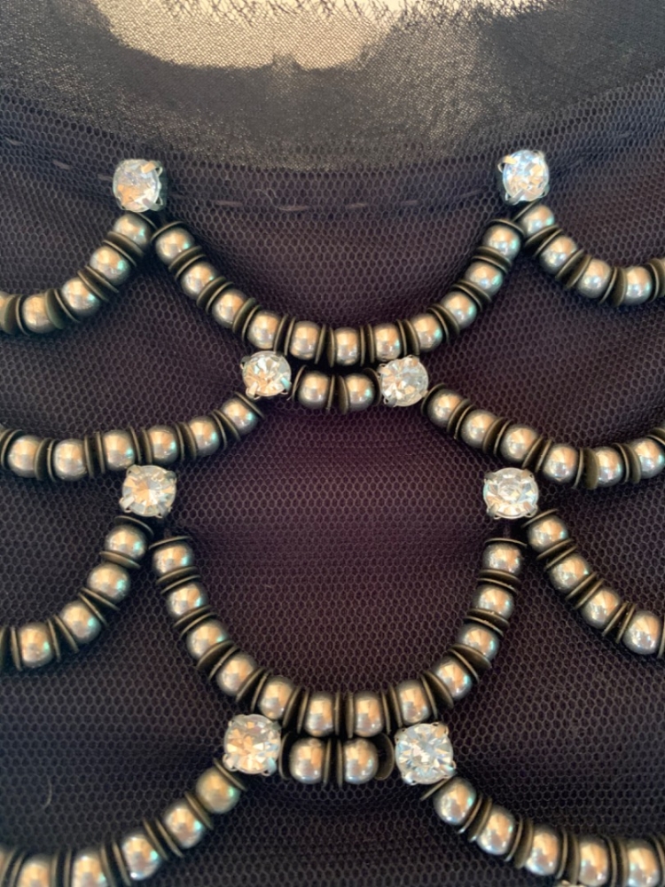 Juicy Couture Pechschwarz Jewell Veredelter Tank