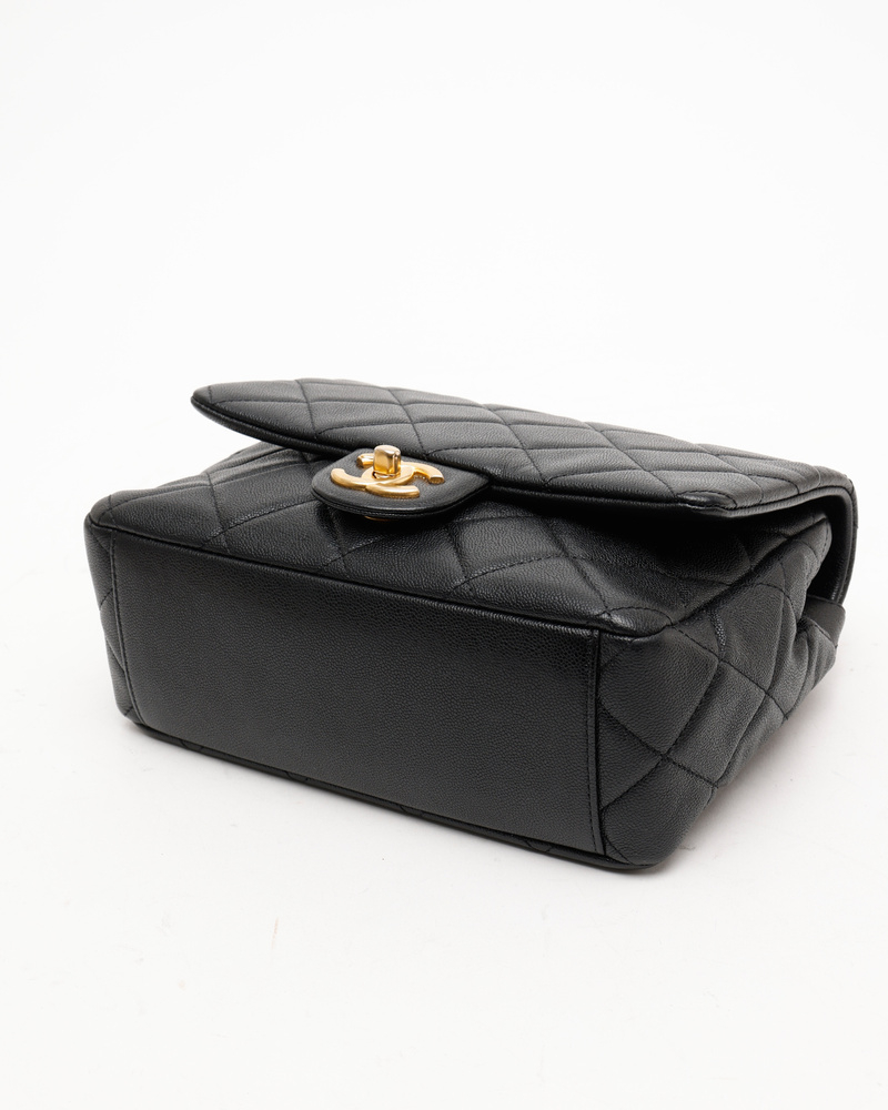Chanel Small Square Caviar Top Handle Bag