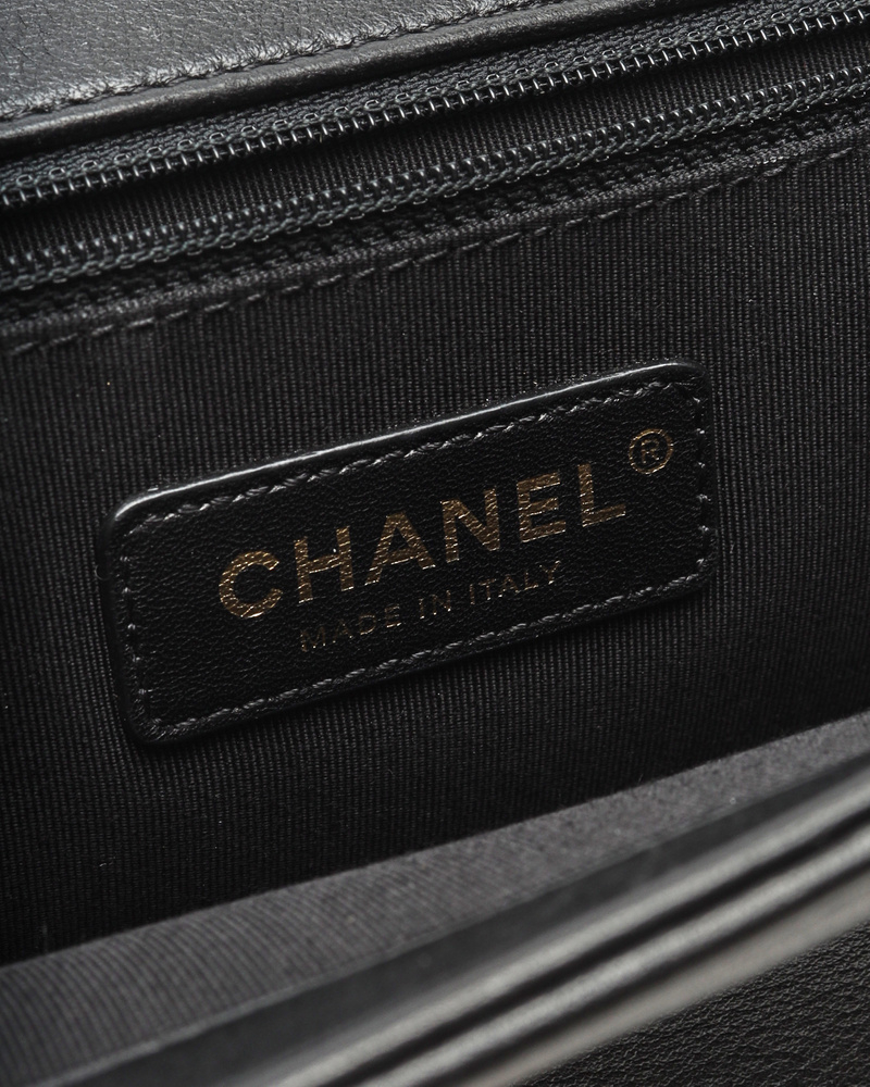 Chanel CC Chevron Top Handle Bag