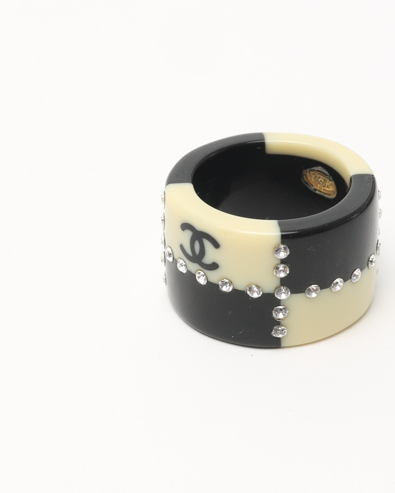 Chanel Coco Mark Rhinestone Ring