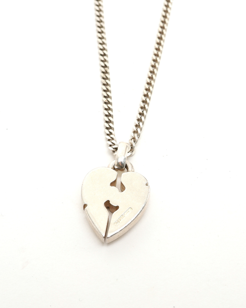 Gucci Knot Heart Sliver Necklace