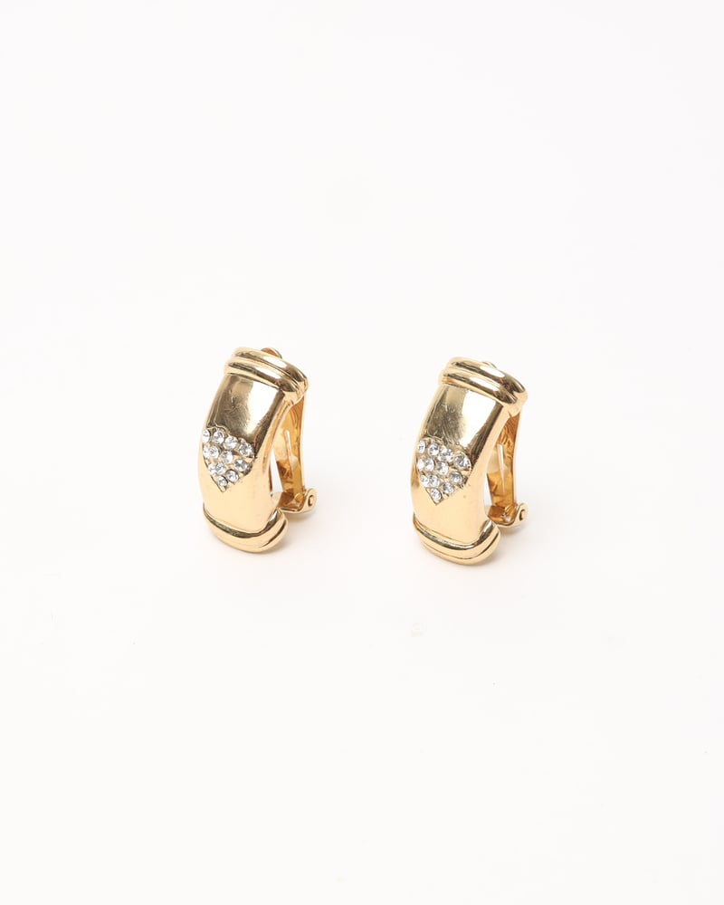 Christian Dior Rhinestone Clip-on Earrings