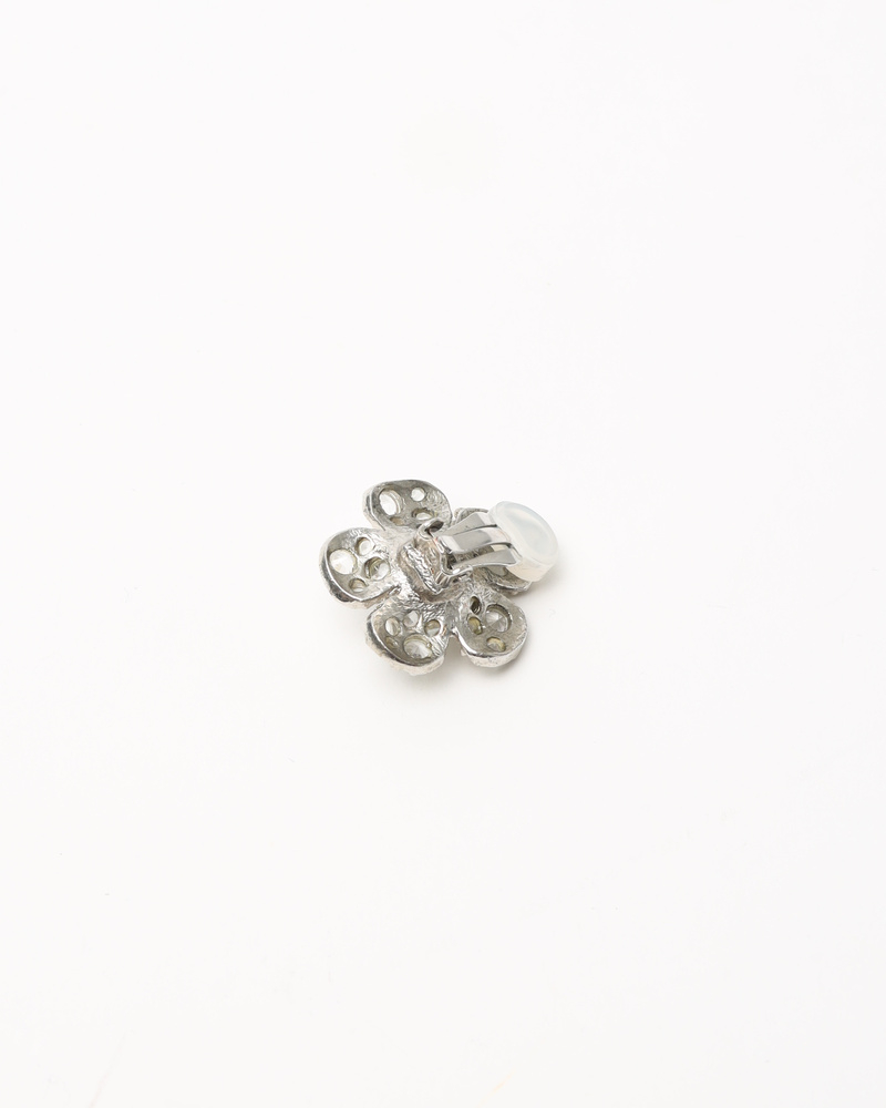 Chanel Coco Mark Rhinestone Clip-on Earrings