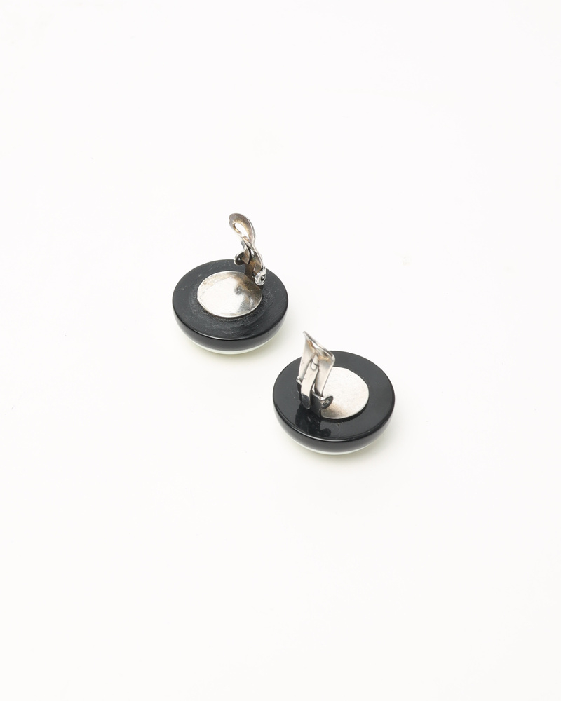 Chanel Coco Mark Resin Clip-on Earrings