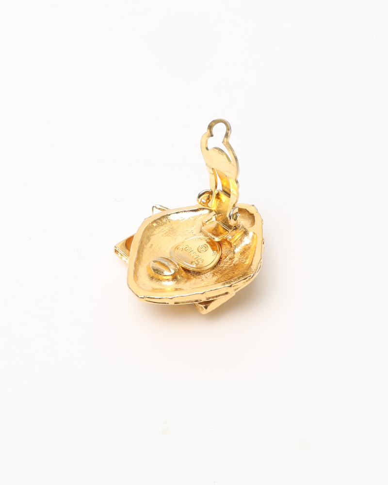 Chanel Ribbon Clip-on Earrings