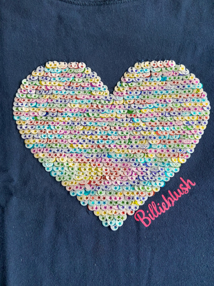Billieblush Langarmshirt mit Paillettenherz