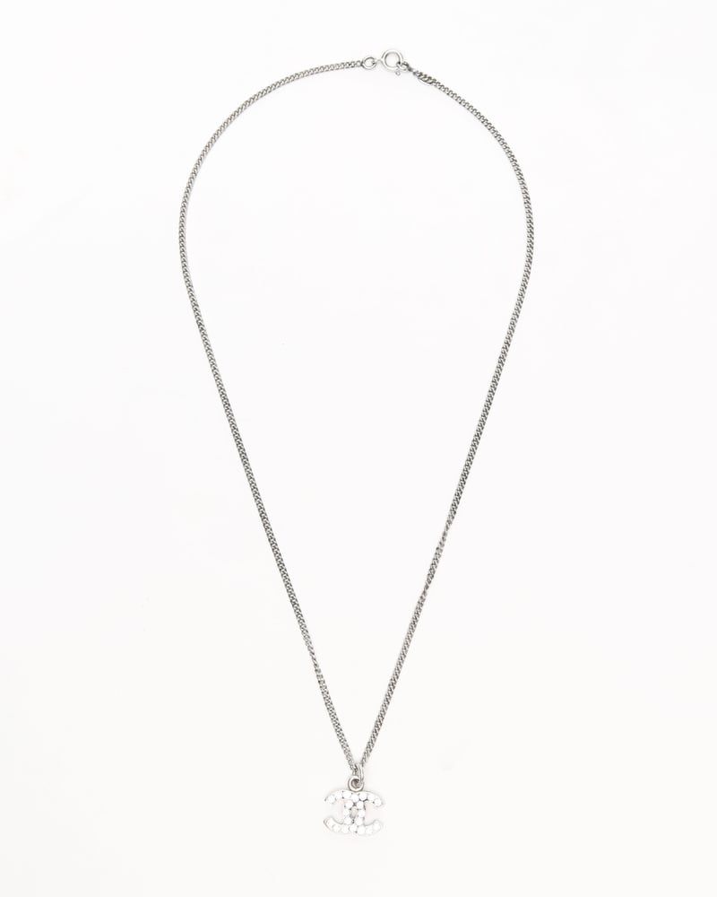 Chanel Coco Mark Rhinestone Necklace