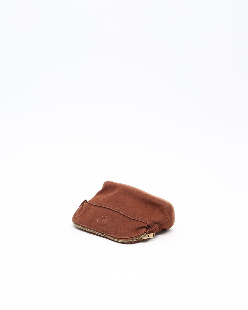 Hermès Canvas Bolide Pouch 16 Mini Brown Pouch