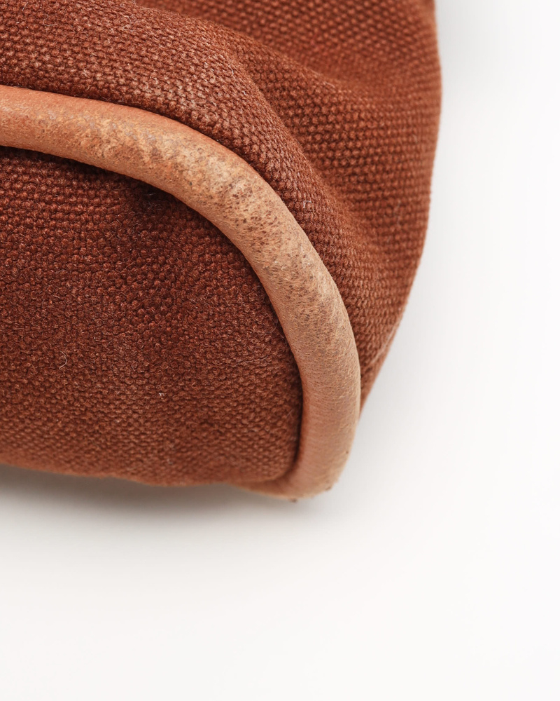 Hermès Canvas Bolide Pouch 16 Mini Brown Pouch