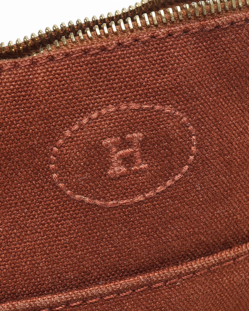 Hermès Canvas Bolide Pouch 16 Mini Brown Pouch