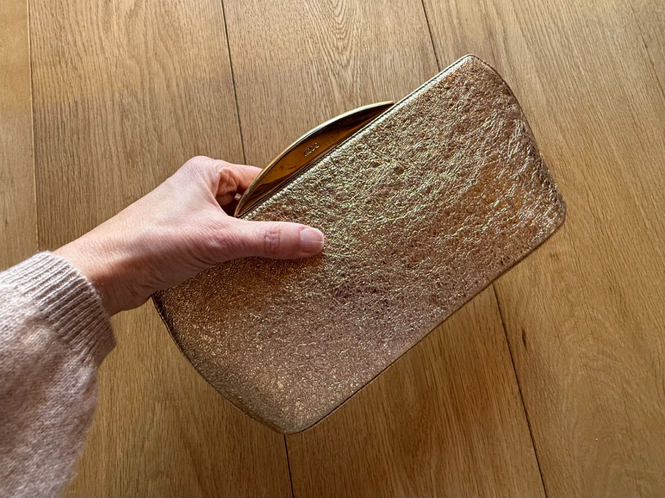 Rodo Little gold clutch bag!