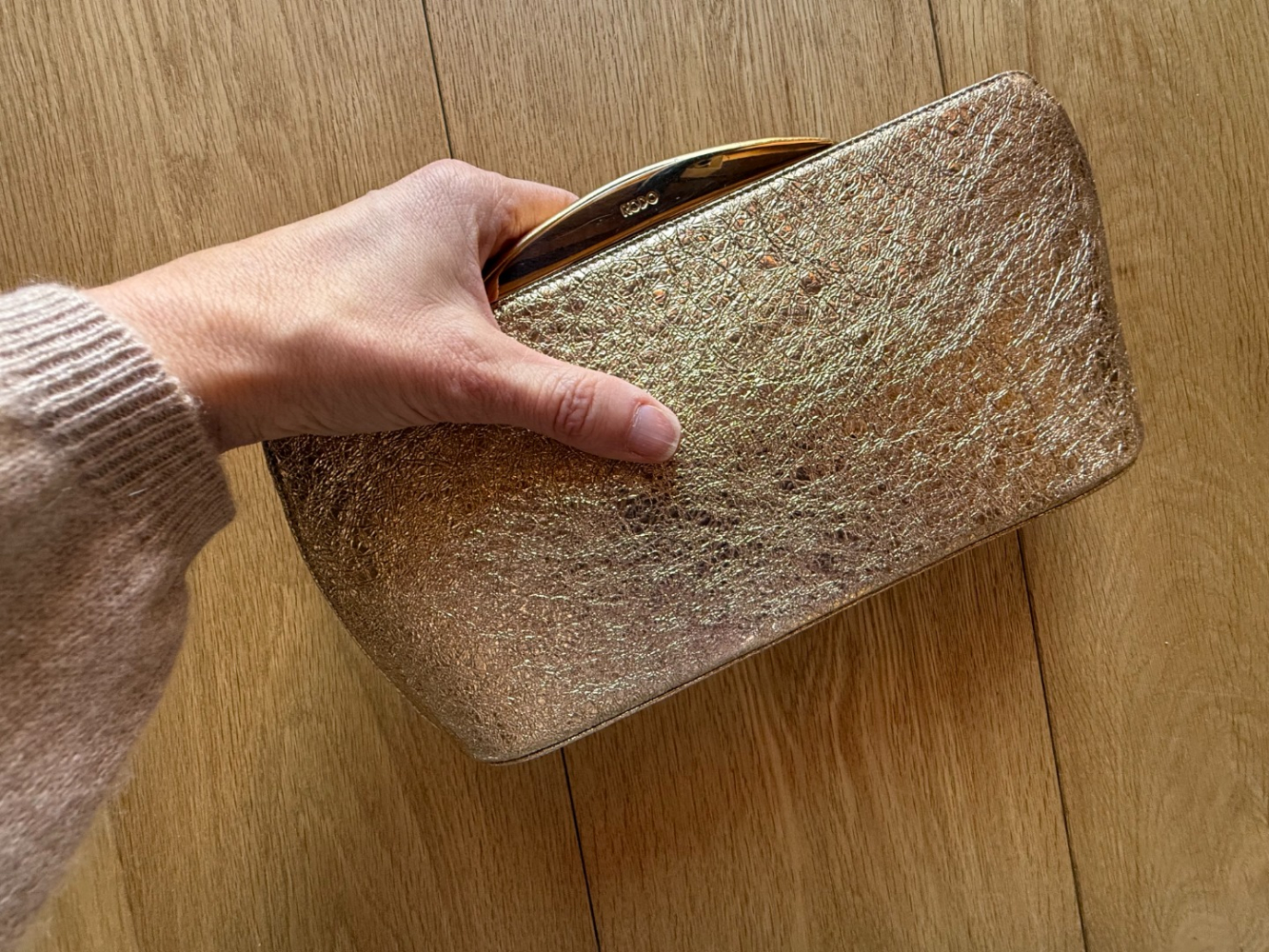 Rodo Little gold clutch bag!