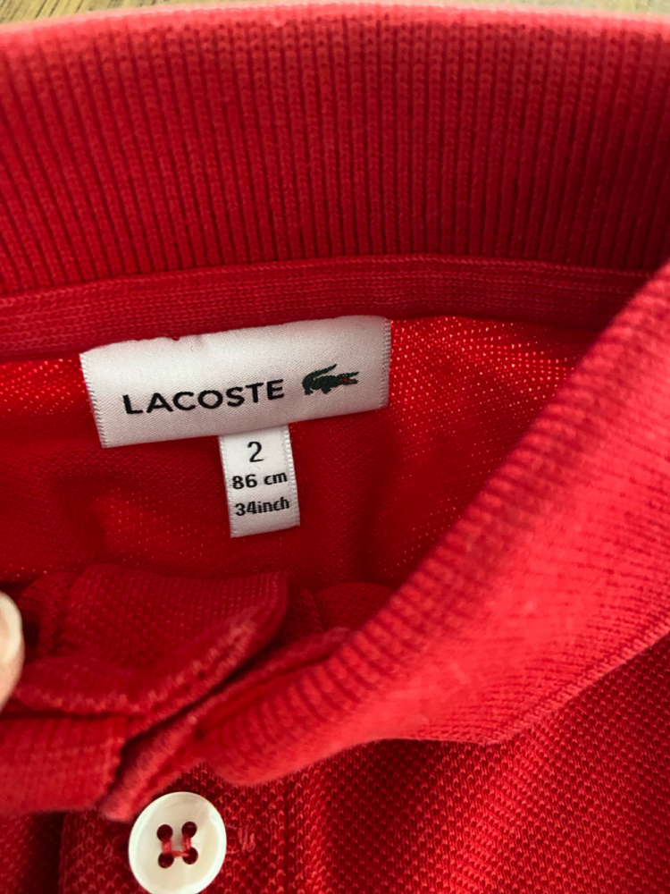 Lacoste 3 polos à manches longues