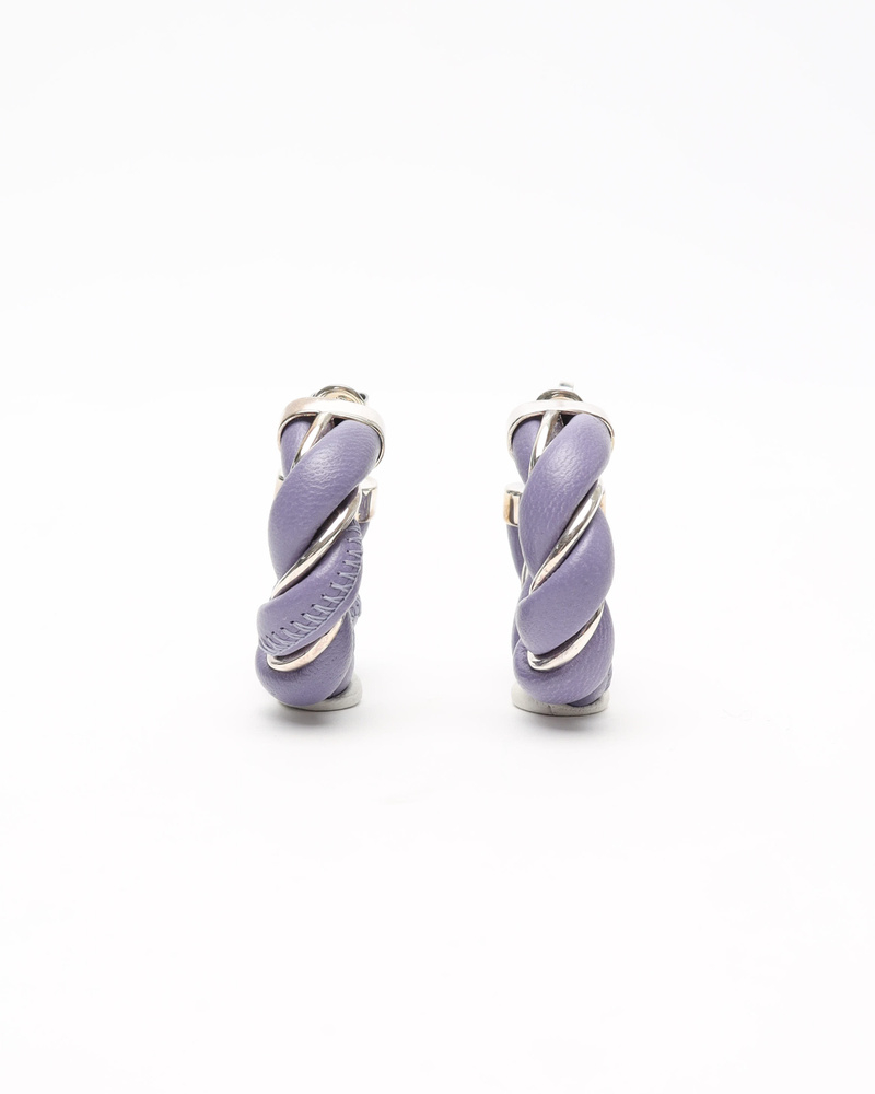 Bottega Veneta Twisted Hoop Earrings