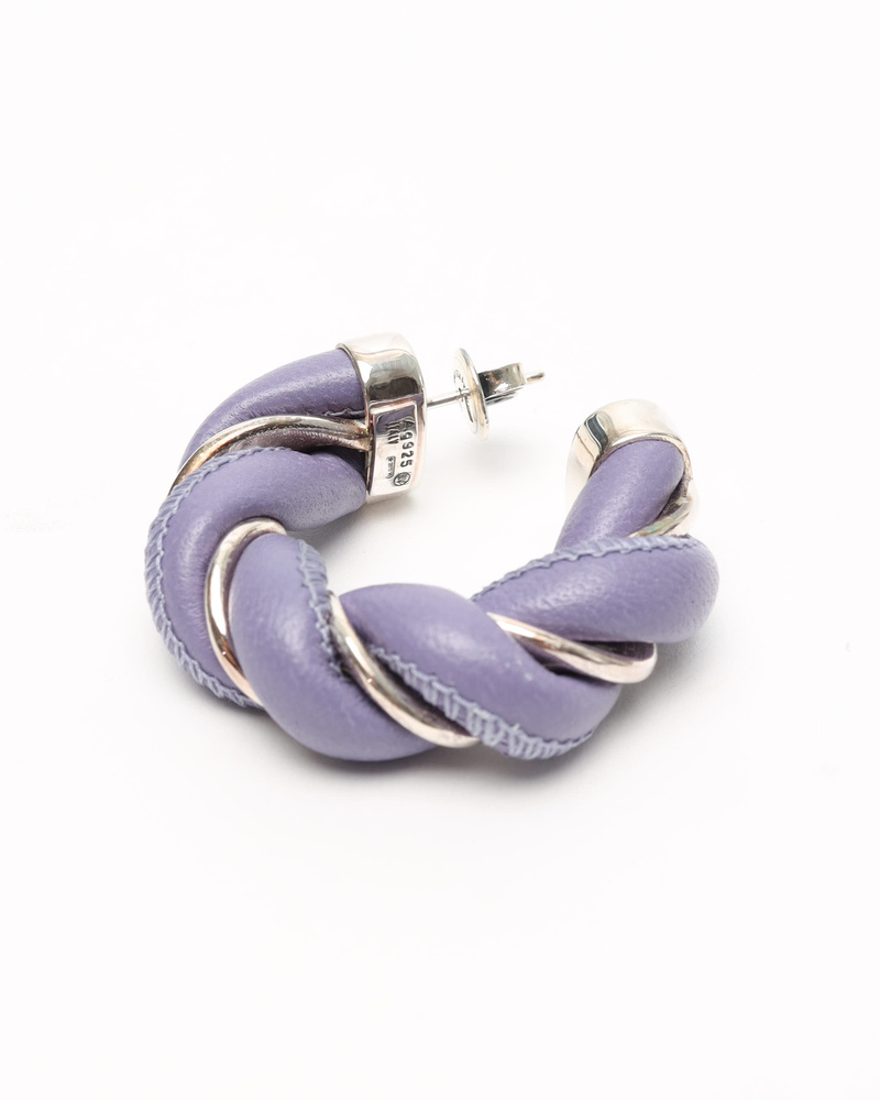 Bottega Veneta Twisted Hoop Earrings