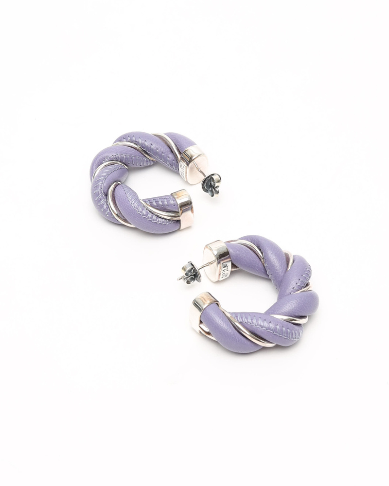 Bottega Veneta Twisted Hoop Earrings