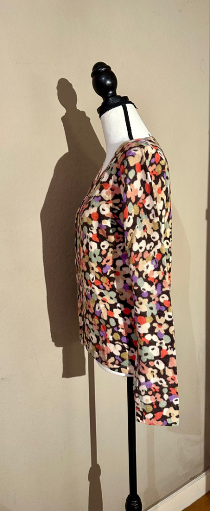 L.K. Bennett Cardigan laine doublé satin