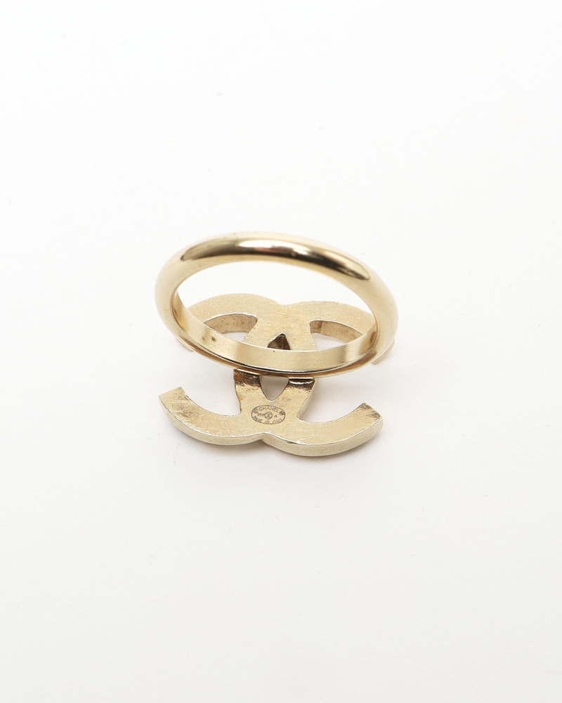 Chanel Coco Mark Rhinestone Ring