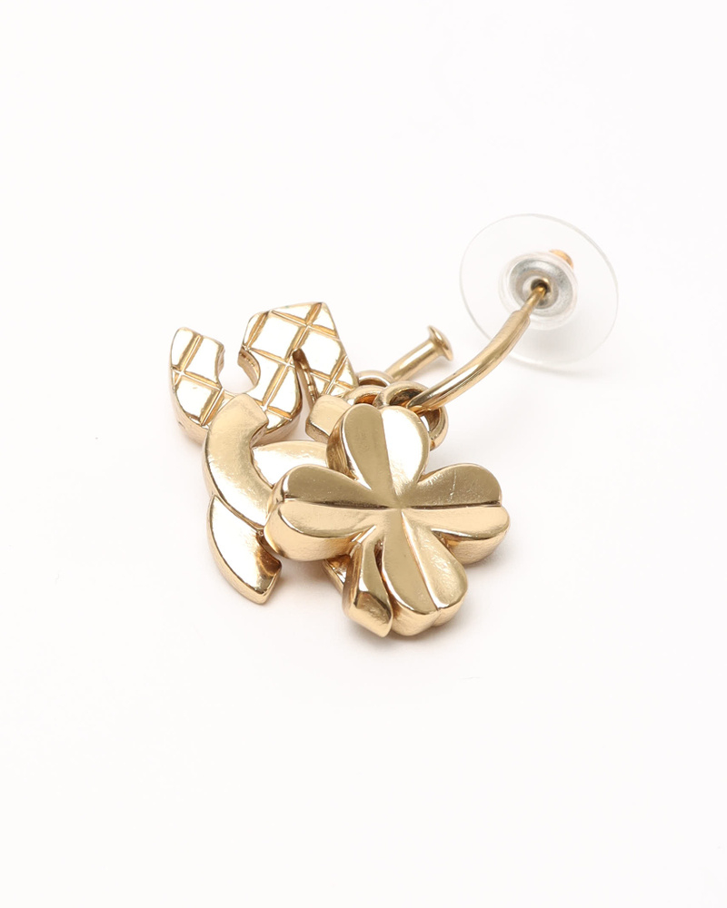 Chanel Coco Mark Dangling Earrings