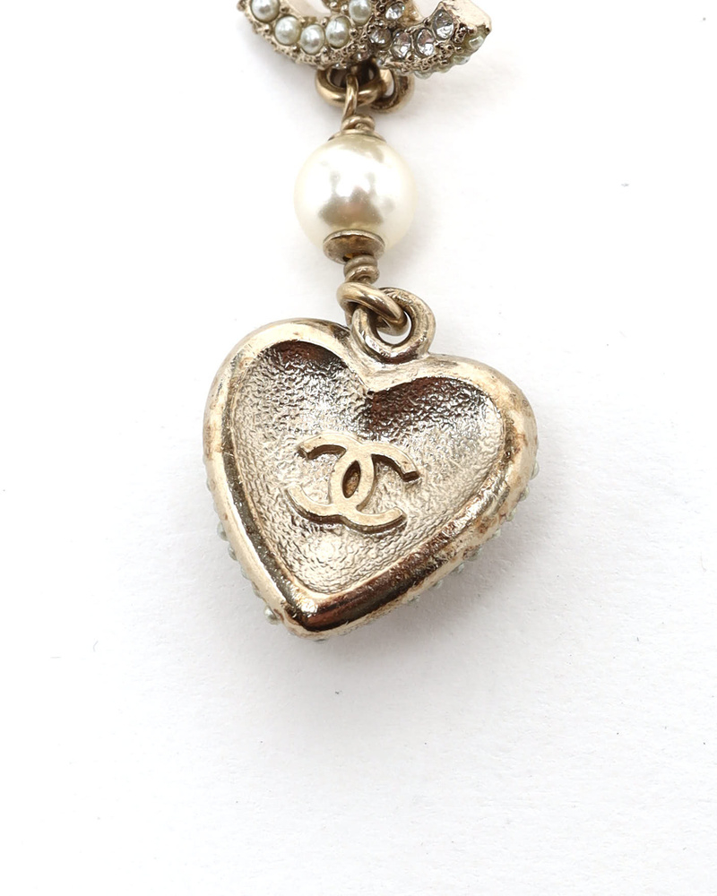 Chanel Coco Mark Rhinestone Earrings