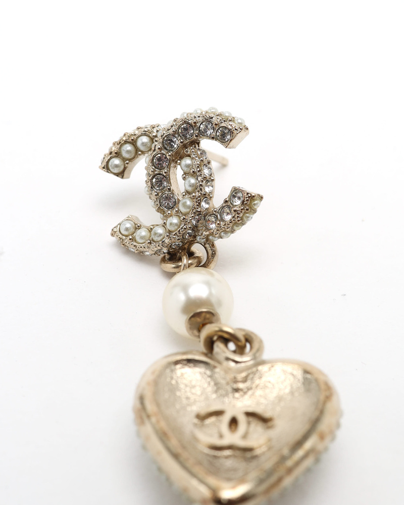 Chanel Coco Mark Rhinestone Earrings