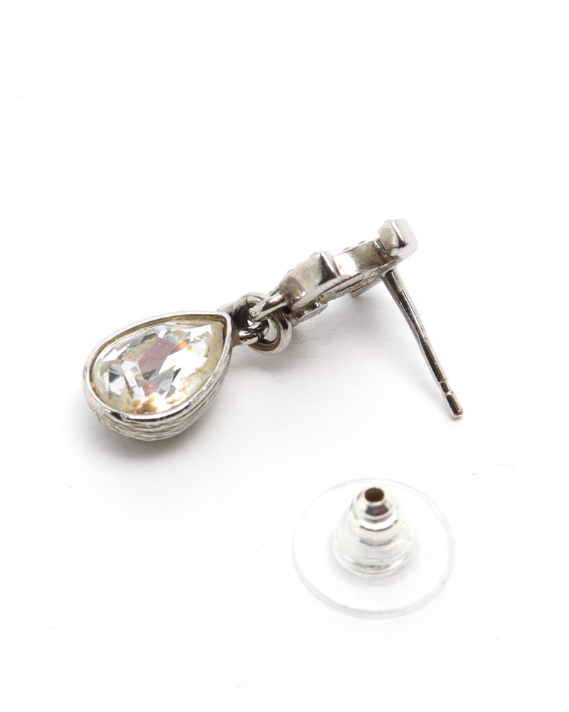 Chanel Coco Mark Rhinestone Earrings