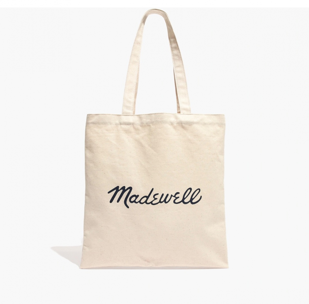 Madewell The Reusable Canvas Tote Bag: Bandana Edition