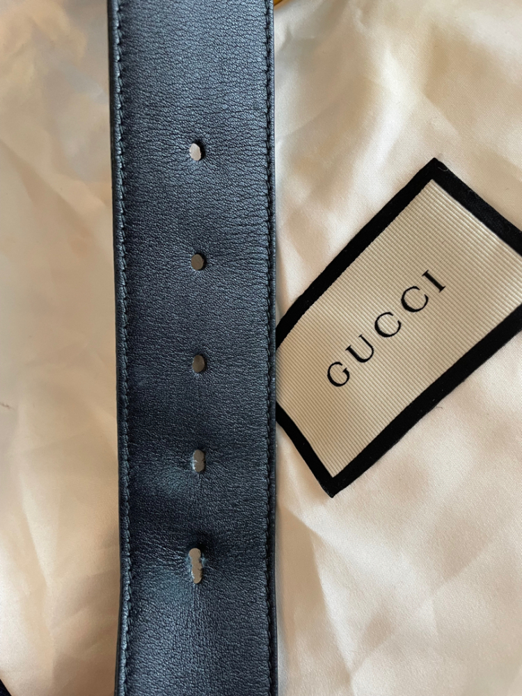 Gucci GG Marmont gold belt