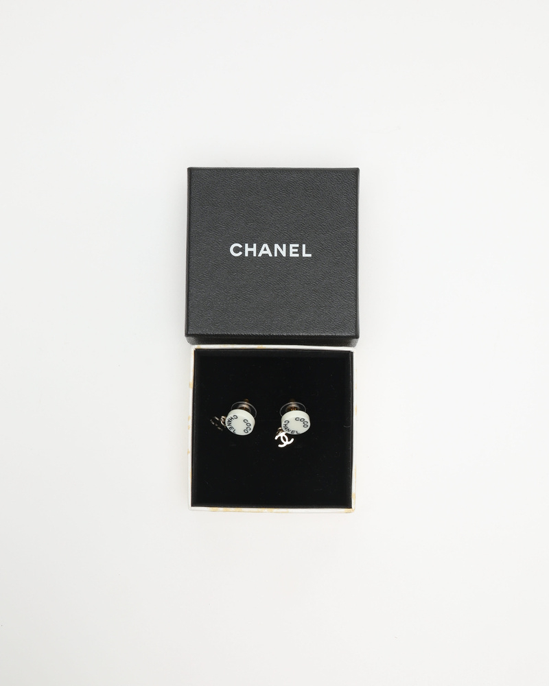 Chanel Coco Mark Dangling Earrings