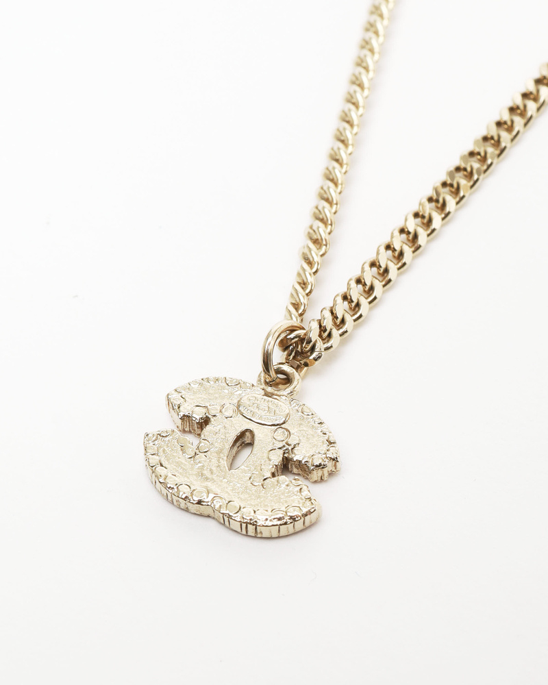 Chanel Coco Mark Rhinestone Necklace