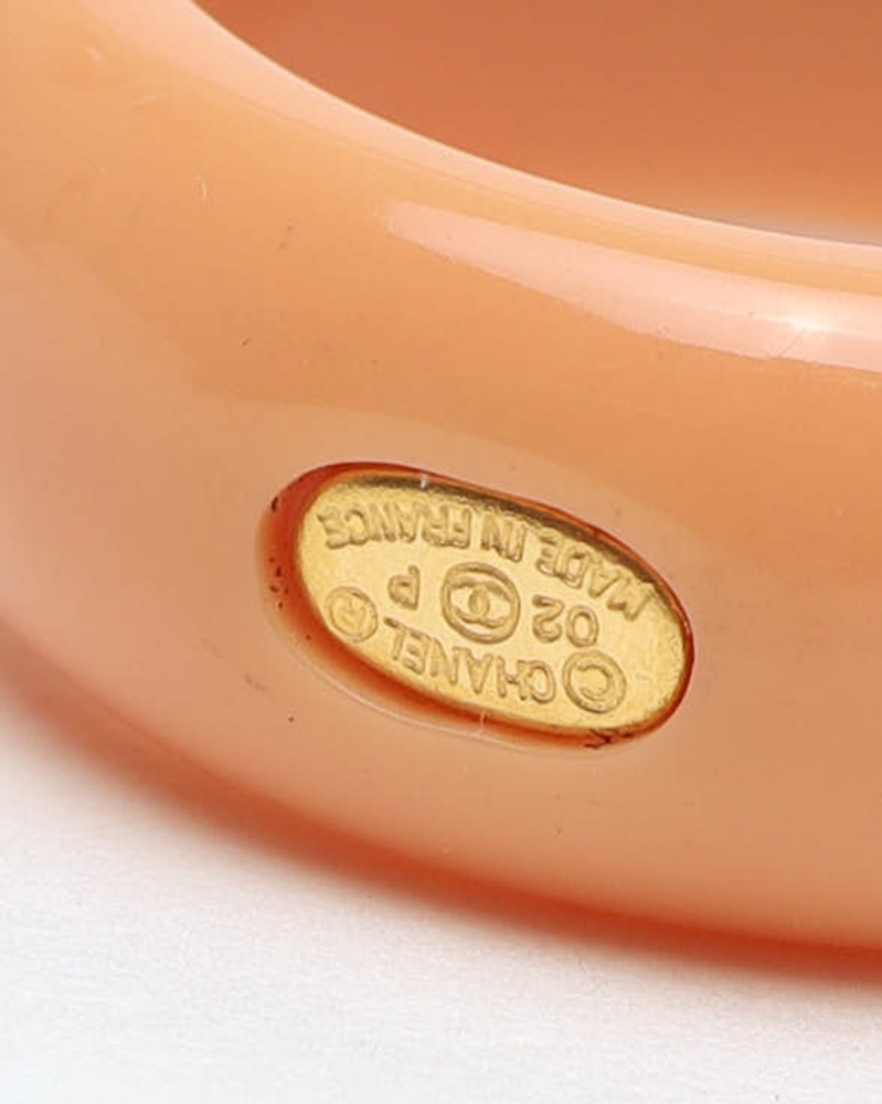 Chanel Coco Mark Ribbon Rhinestone Ring